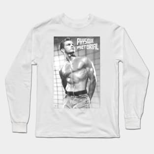 PHYSIQUE PICTORIAL - Vintage Physique Muscle Male Model Magazine Cover Long Sleeve T-Shirt